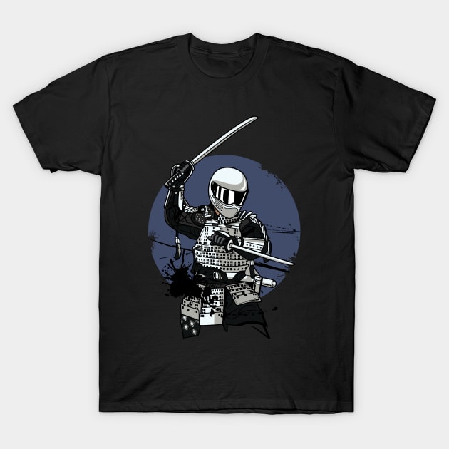 WHITE BIKER IN ACTION T-Shirt by beanbeardy